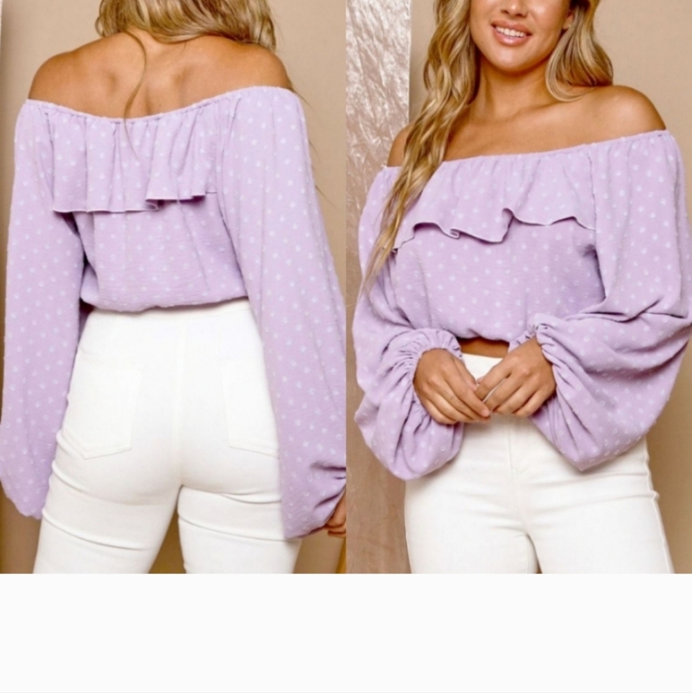 OFF SHOULDER BLOUSE - Picture 2 of 3